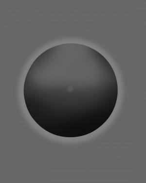 Aplique Eclipse Negro19cm LED 9W Calida